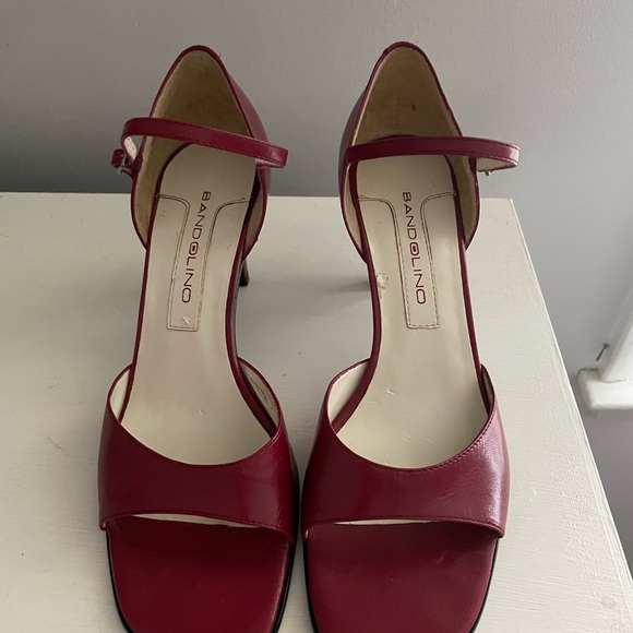 Vintage Bandolinos Red sling backs 8 - Picture 3 of 5